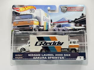 Hot Wheels Premium Team Transport #2 Nissan Laurel 2000 SGX Greddy
