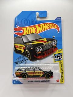 Hot Wheels Datsun Bluebird Wagon (510) Black