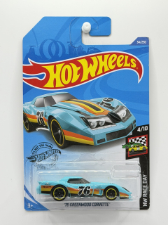 Hot Wheels ´76 Greenwood Corvette Blue