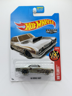 Hot Wheels ´68 Dodge Dart ZAMAC 2017 - ZLOMENÁ KARTA