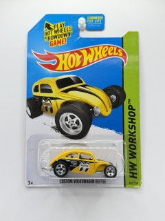 Hot Wheels Custom Volkswagen Beetle Mooneyes Yellow