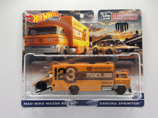 Hot Wheels Premium Team Transport #58 Mad Mike Mazda RX3 GT