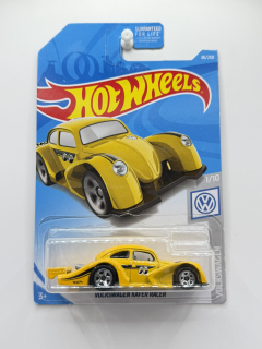 Hot Wheels Volkswagen Kafer Racer Yellow Mooneyes