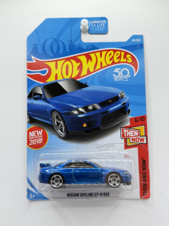 Hot Wheels Nissan Skyline GT-R R33 Blue - POŠKOZENÁ KARTA