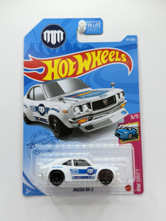 Hot Wheels Mazda RX-3 White Mad Mike