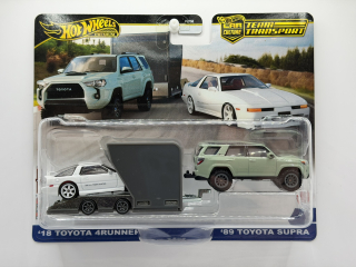 Hot Wheels Premium Team Transport #72 ´18 Toyota 4Runner, ´89 Toyota Supra