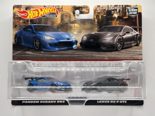 Hot Wheels Premium 2-Pack Pandem Subaru BRZ, Lexus RC F GT3