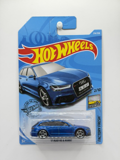 Hot Wheels ´17 Audi RS6 Avant Blue