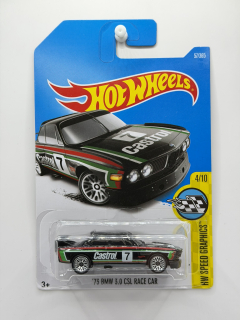 Hot Wheels ´73 BMW 3.0 CSL Race Car Black CASTROL