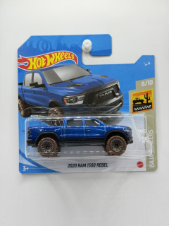 Hot Wheels 2020 Ram 1500 Rebel Blue