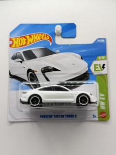 Hot Wheels Porsche Taycan Turbo S White