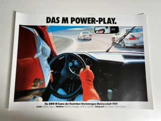 ORIGINÁL DOBOVÝ PLAKÁT BMW E30 DTM - FORMÁT A1
