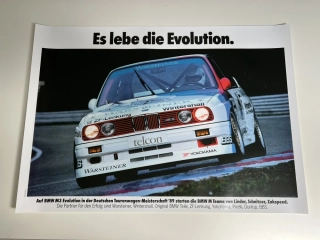 ORIGINÁL DOBOVÝ PLAKÁT BMW E30 DTM - FORMÁT A1