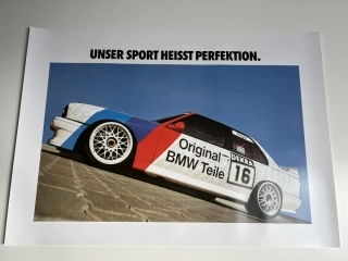 ORIGINÁL DOBOVÝ PLAKÁT BMW E30 M3 DTM - FORMÁT A1