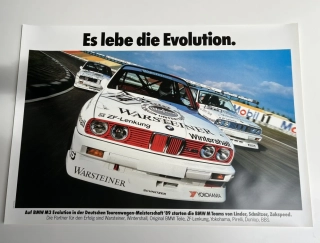 ORIGINÁL DOBOVÝ PLAKÁT BMW E30 M3 DTM - FORMÁT A1