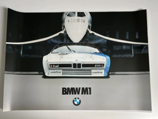 ORIGINÁL DOBOVÝ PLAKÁT BMW M1 & CONCORDE - FORMÁT A1
