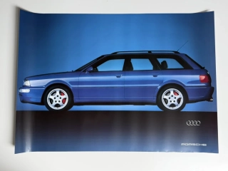 ORIGINÁL DOBOVÝ PLAKÁT AUDI RS2 - FORMÁT A1 - VADA