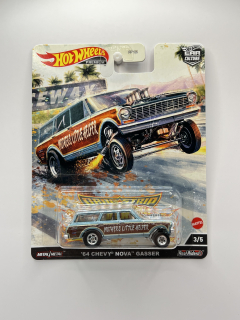 Hot Wheels Premium '64 Chevy Nova Gasser Drag Strip Demons 3/5