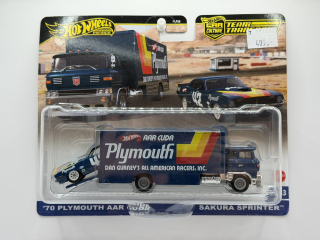 Hot Wheels Premium Team Transport #63 '70 Plymouth AAR Cuda - VADA