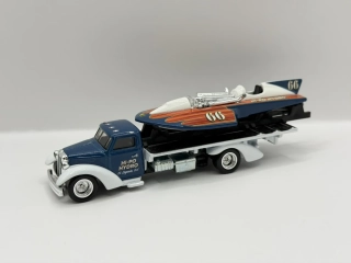 Hot Wheels Premium Team Transport HW Classic Hydroplane & Speed Waze - LOOSE