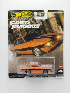 Hot Wheels Premium Alfa Romeo Giulia Sprint GTA Fast & Furious 4/5