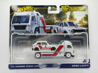 Hot Wheels Premium Team Transport ´73 Honda Civic Custom, Aero Lift #80