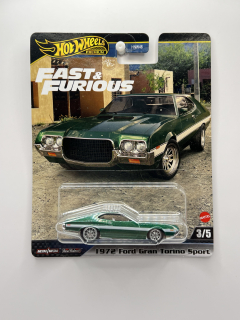 Hot Wheels Premium 1972 Ford Gran Torino Sport Fast & Furious 3/5