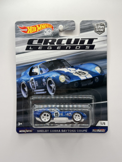Hot Wheels Premium Shelby Cobra Daytona Coupe Circuit Legends 1/5
