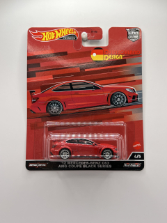 Hot Wheels Premium '12 Mercedes-Benz C63 AMG Coupe Black Series Deutschland Design 4/5