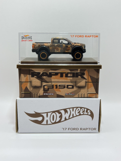 Hot Wheels RLC '17 Ford Raptor F150 Brown-Camo