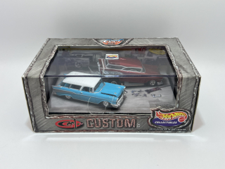 Hot Wheels Cool n Custom Set ‘57 Chevy Nomad Wagons